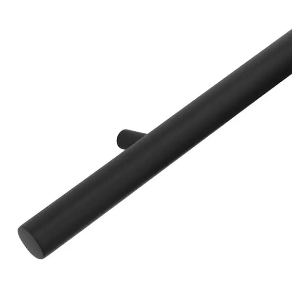 Musta design-käsijohde - 60 cm + 2 kiinnikettä Alennettu Hinta