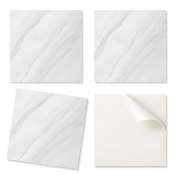 PVC-laattasetti olohuoneeseen kuvioinnilla, itseliimautuva, marmorikuvio aaltokuviolla, 4x50x50 cm Poisto