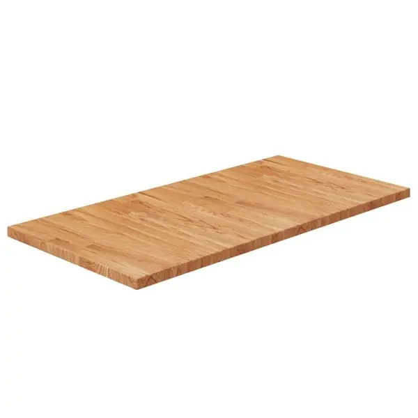 Aito vidaXL Kylpyhuoneen työtaso v.ruskea 100x50x2,5 cm käsitelty täysi puu