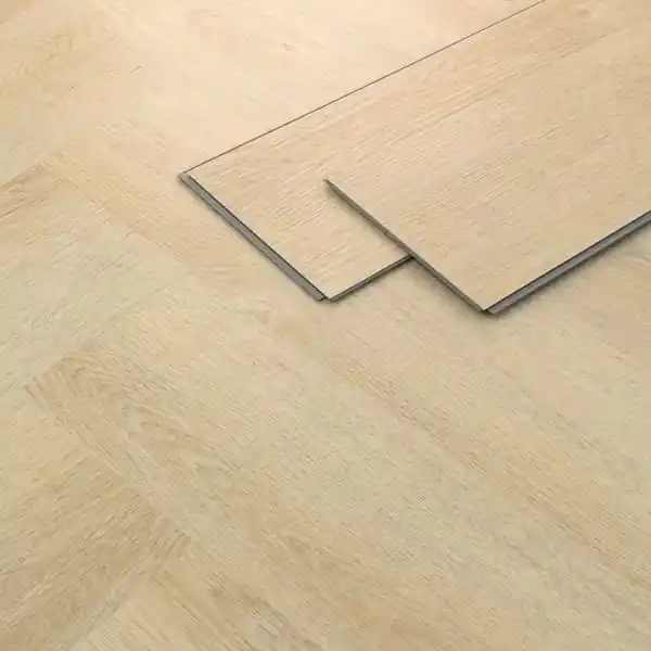 Aito ML-Design Deluxe PVC-lattia, klikkausvinyylilankut, vinyylilattia, 61cmx12.8cmx4.2 mm, paksuus 4.2mm, 1.56m²/20 lankkua, kalanruoto luonnon tammi,