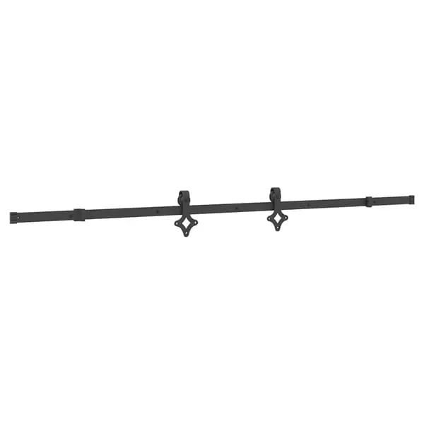 vidaXL Liukuoven asennussarja teräs 213,5 cm musta Pakollinen (Must-Have)