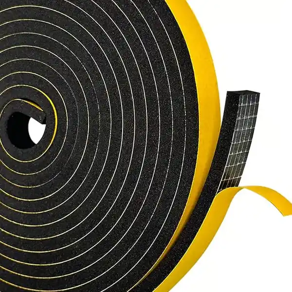 Ovien ja ikkunoiden tiivistenauha, itseliimautuva EPDM-vaahto, 12 mm x 5 m Merkkituote