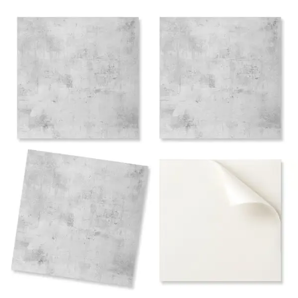 Vinyyliseinälaatat moderniin sisustukseen Raaka betonikuvio 9x30x30 cm Turvallinen Maksu