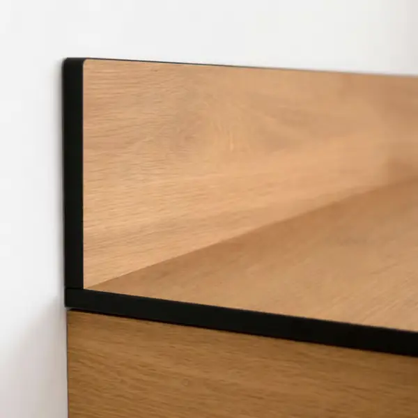Viimeinen Mahdollisuus HPL-kylpyhuoneen työtaso 90 cm kaapille, 91x46 cm Castello Oak, 30 cm levyllä