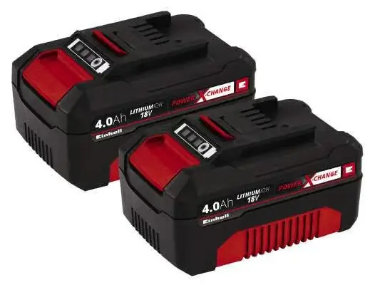 Bestseller Einhell 4511489, Akku, 4 ah, 18 V, Einhell, Musta, Punainen, 2 kpl