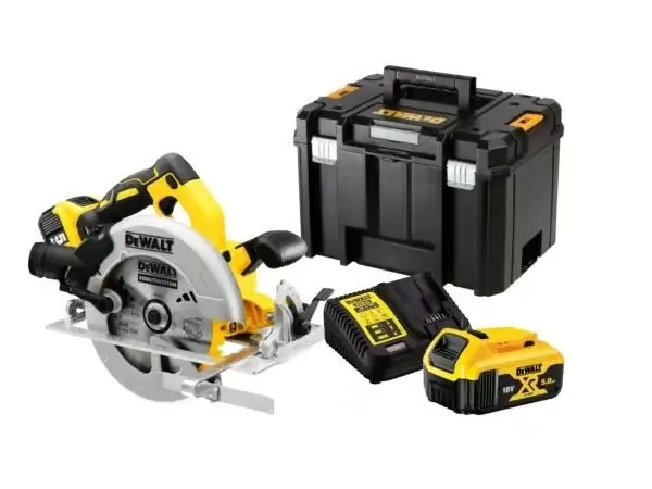 DeWALT DCS570P2-QW, Metalli, Muovi, Puu, Hopea, Keltainen, Alumiini, 18,4 cm, 5500 RPM, 1,6 cm Merkkituote