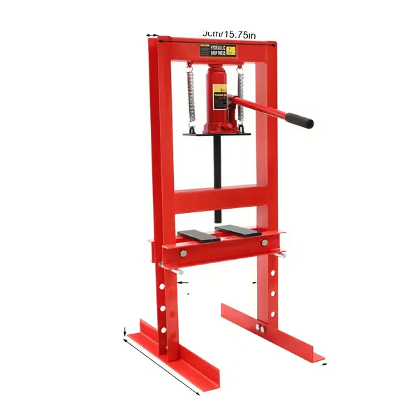 Hydraulinen puristin, 6 tonnin kapasiteetti, manuaalinen käyttö,Punainen Korkea Laatu