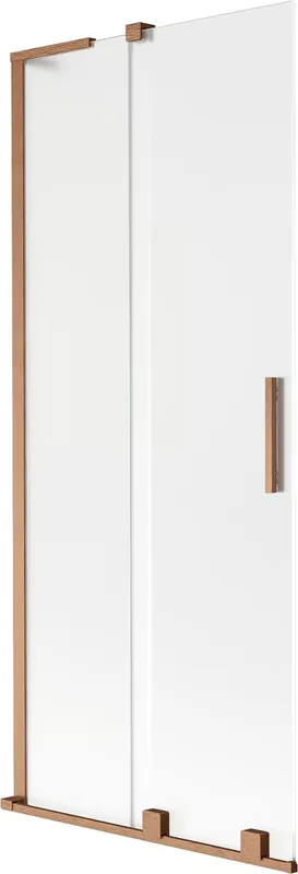 Paras Hinta Mexen Velar L 2-ovinen liukuva suihkuseinä 85 x 150 cm, huurrettu, harjattu kupari - 896-085-003-31-65