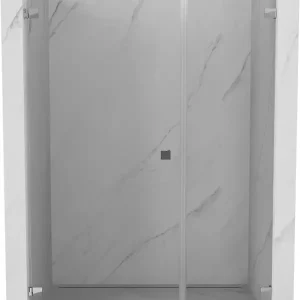 Mexen Lunar-B L vasemmanpuoleinen kääntyvä suihkuovi 125 cm, läpinäkyvä, kromi - 832SL-125-050-01-00-L Uusi Malli