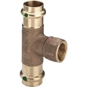 VIEGA SANPRESS tee 42 mm-1/2 "af rødgods, med SC-Conturmed indvendig gevinded Kuuma Tarjous