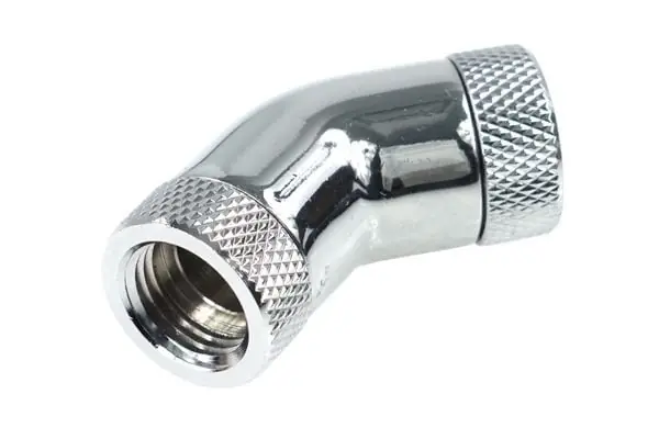 Alphacool 64203, Letkuliitin, 1/4", naaras/naaras, messinki, kromi, kromi, kromi Tilaa Heti
