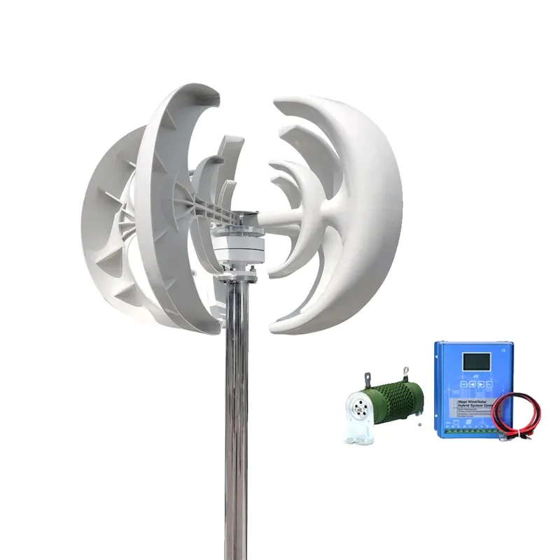 Viimeinen Mahdollisuus Tuuliturbiinigeneraattori, 3000W tehon ulostulo, monipuoliset jännitevaihtoehdot, kestävät lasikuitusiivet,3000W, 24V, Hybrid-ohjauksella