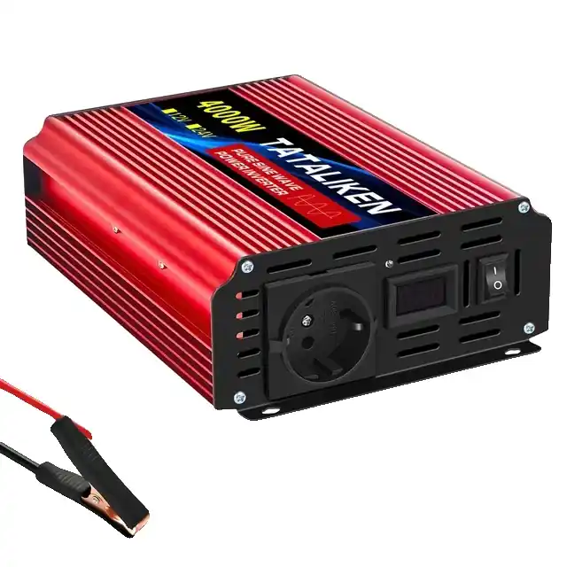 Virtalähteensuuntaaja, puhdas siniaalto, sisäänrakennettu muunnin, 12V 4000W 220V EU Löytö