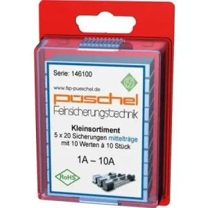 Tarjoushinta Püschel Feinsicherungen SORTI02MB Hienosulake (Ø x L) 5 mm x 20 mm Medium -mT- Sisältö 100 kpl