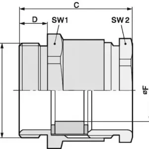LAPP SKINDICHT® SVRN-M 12X1,5/7/5 52104800 Kaapeliläpivienti M12 Messinki Messinki 100 kpl Aito