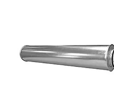 äänenvaimennin Ø160 L=600 - 25 mm eristys, nippeli/nippeli Ilmainen Palautus