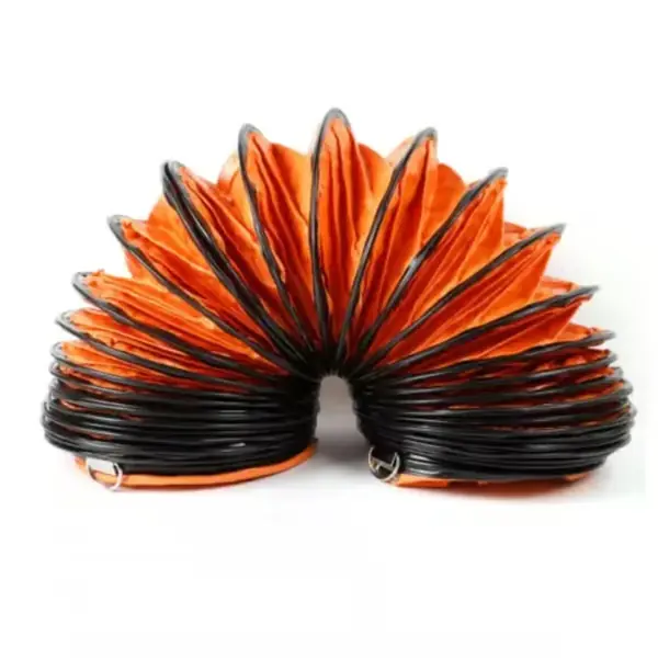 Lähetetään Heti Joustava ilmanvaihtokanava - Lämminilma/AC-letku - 5 m - Ø30 cm - Lämpötilankesto −25–85 °C - PVC/nylon - Rakennuspuhaltimeen - Oranssi