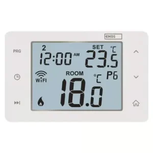 Ajankohtainen Emos P56201, Digitaalinen lämpömittari, Room, AC, 802.11b, 802.11g, Wi-Fi 4 (802.11n), 2,4 GHz, Valkoinen