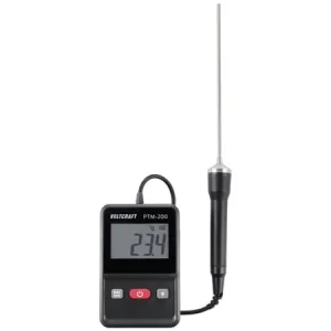 VOLTCRAFT PTM-200 Asennuslämpömittari Mittausalue lämpötila -200 - 200 °C Anturin tyyppi Pt1000 Koskettimen mittaus Poisto
