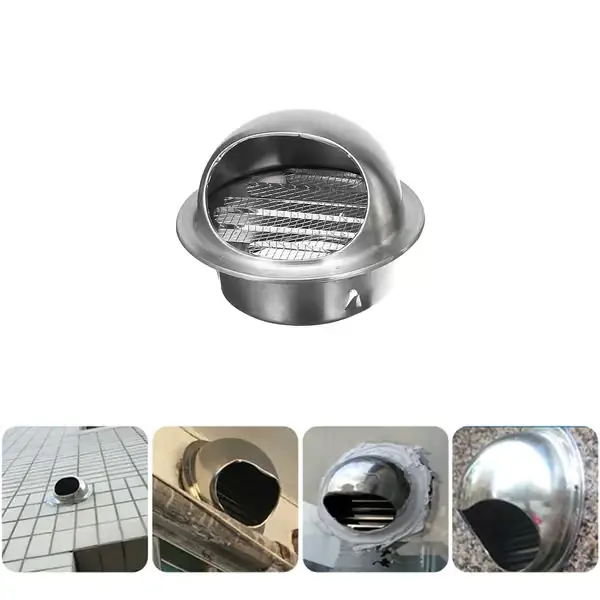 100/150mm ilmanvaihtoaukon ruostumattomasta teräksestä valmistettu ilmanvaihtoritilä Alennus