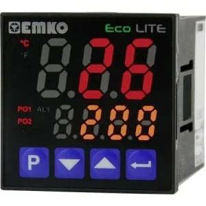 Viimeinen Mahdollisuus Emko ecoLITE.4.6.2R.0.0 Lämpötilansäädin Pt100, J, K, R, S, T, L -199 - +999 °C Rele 5 A (L x S x K) 90 x 48 x 48 mm