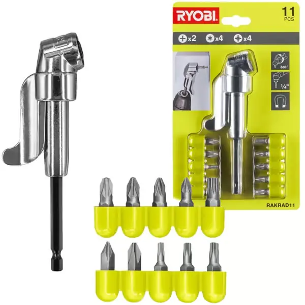 188014 RYOBI Ruuvimeisselisarja - 11 kpl Edullinen