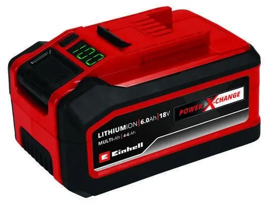 Einhell 4511502, Akku, 6 ah, 18 V, Einhell, Musta, Punainen, 1 kpl Tehdashinta