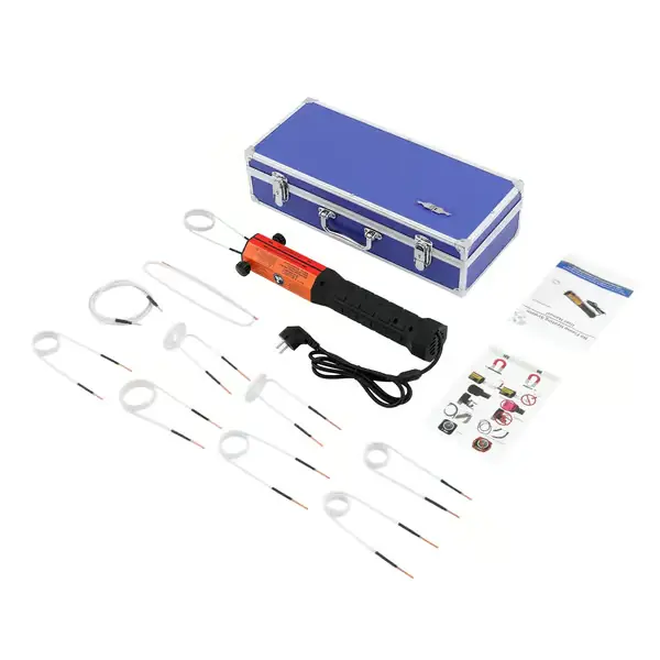 1000W käsikäyttöinen induktiolämmitin - Liekitön ruosteenpoisto pultti- ja mutterilämmitin - 10 kelaa - 220–240V EU-pistoke - Auto- ja metalliosill... Rajoitettu Tarjous