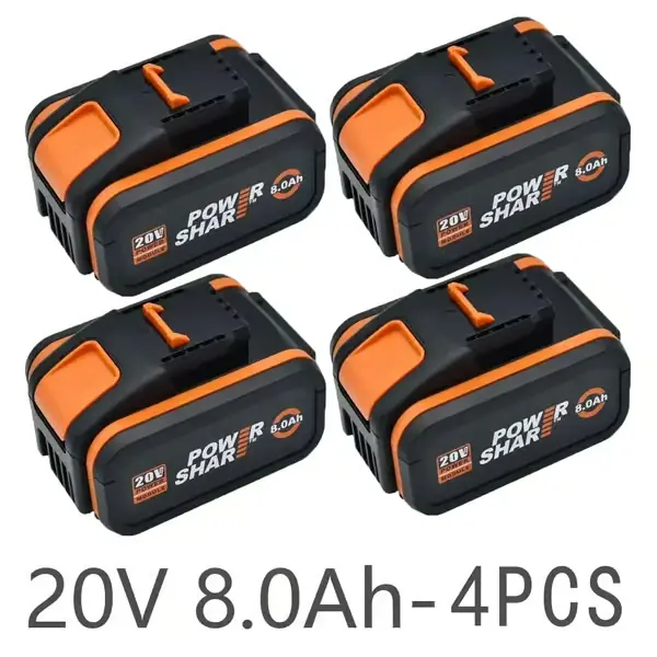 20V litiumioniakku - Vaihtoakku sähkötyökaluille - 6,0Ah 6000mAh - 4 kpl pakkaus - Yhteensopiva WA3551 WA3553 WX176 WX550 WX386 WX373 WX290 WX800 W... Päivän Tarjous