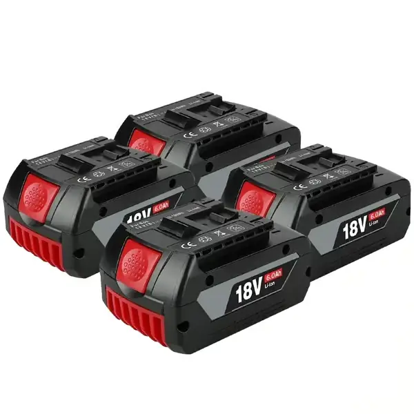 Aito Li-ion-akku, 18V, 6000mAh kapasiteetti, 4kpl akku 6.0AH