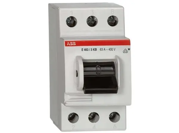 ABB E463/3KB, Vipukytkin, 3P, Valkoinen, 250 V, 80 A, 10000 A Edullinen Hinta