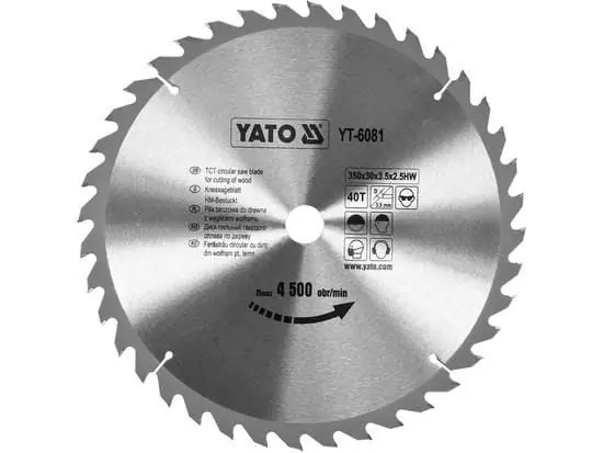 YATO VISITING TOOL Saha 350x30mm 40-TOOTH 6081 Kampanjahinta