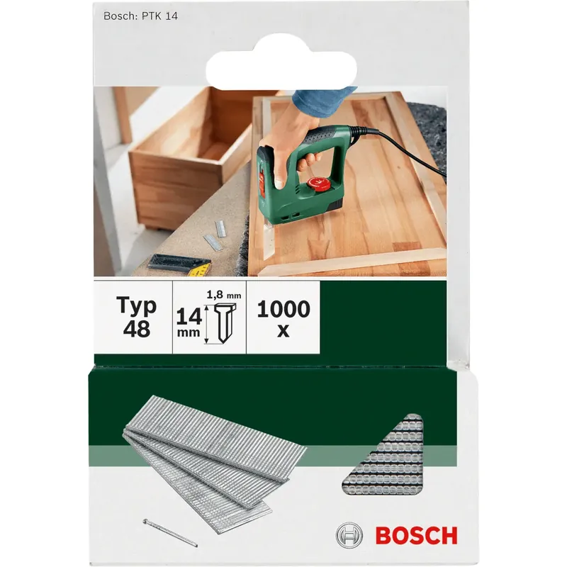 Kuuma Tarjous Akkunitojan naula Bosch 14 mm, 1000 kpl
