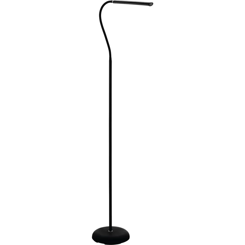 Viikonlopputarjous LED-lattiavalaisin Eglo Laroa himmennettävä musta