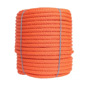 Tarjous Köysikieppi palmikoitu polyeteeniköysi oranssi 20 mm x 110 m