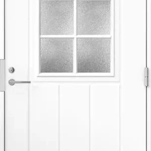 Alennettu Hinta Ulko-ovi Oulux 6R Extra 9-10x21 karmi 115 mm valkoinen