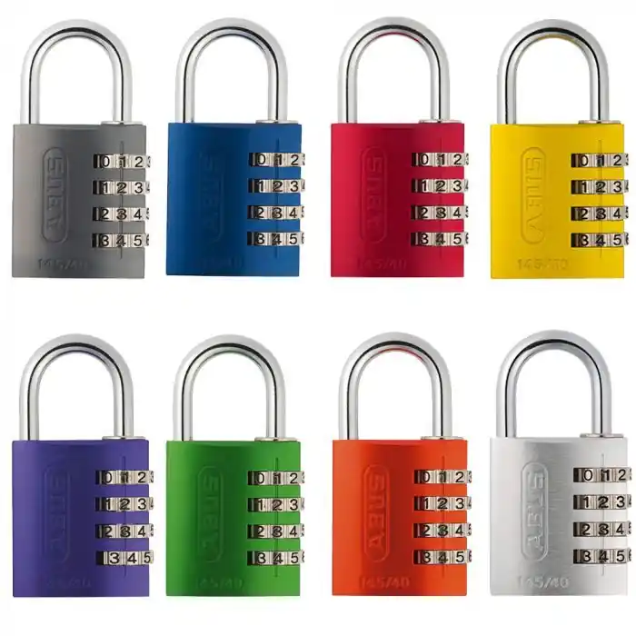 Turvallinen Maksu Riippulukko Abus numerokoodilla 40mm 145/40 värilajitelma