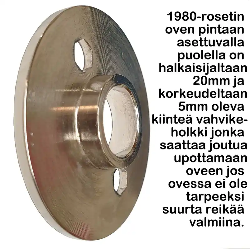 Kampanjahinta 1980ME/IL-14 - Painikerosetti 1930-l funkkis, messinki ilman lakkaa