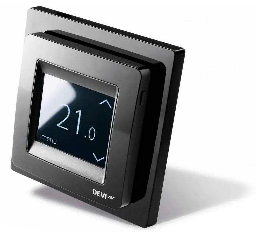 DEVIREG TOUCH YHDISTELMÄTERMOSTAATTI MUSTA IP21 Suosittu